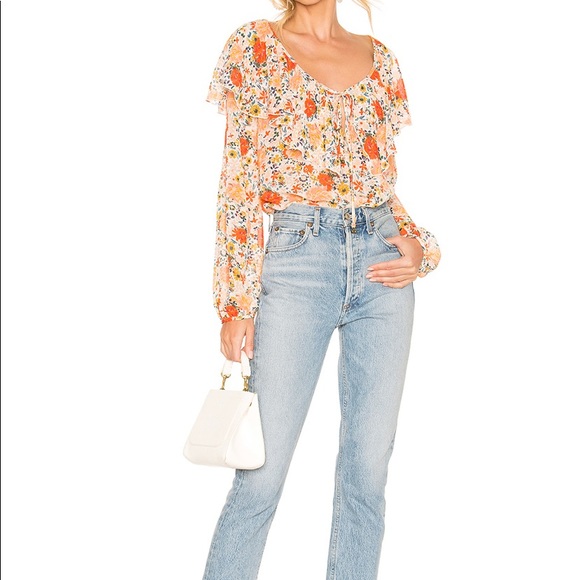 Free People Say It To Me Bodysuit in Ivory Combo - Picture 5 of 7